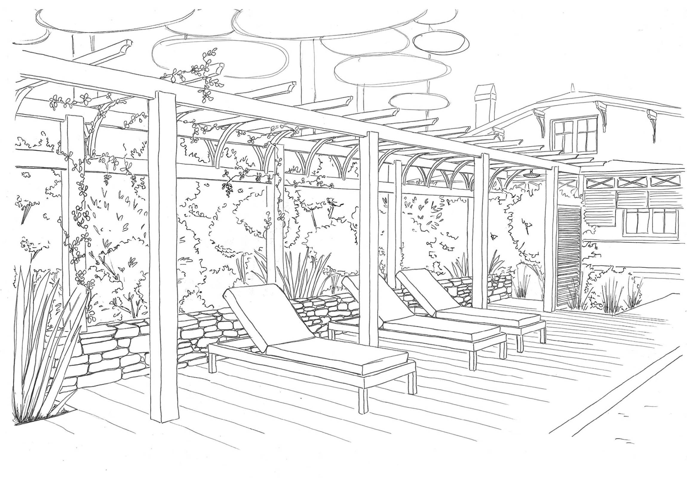 AMB_ESQ_Croquis pergola NB
